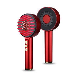 Electric Scalp Comb - Organic Red Blue Light EMS Essential Oil Guide Hair Growth Anti-Loss