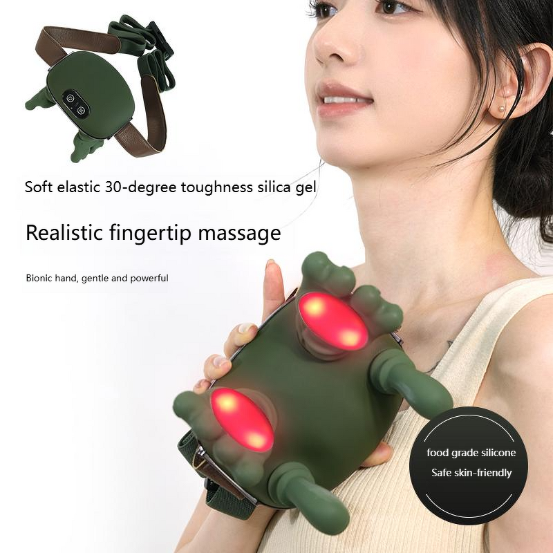 Shiatsu Neck Shoulder Massager - 2025 New Deep Tissue Kneading Heat Bionic Simulated Hand