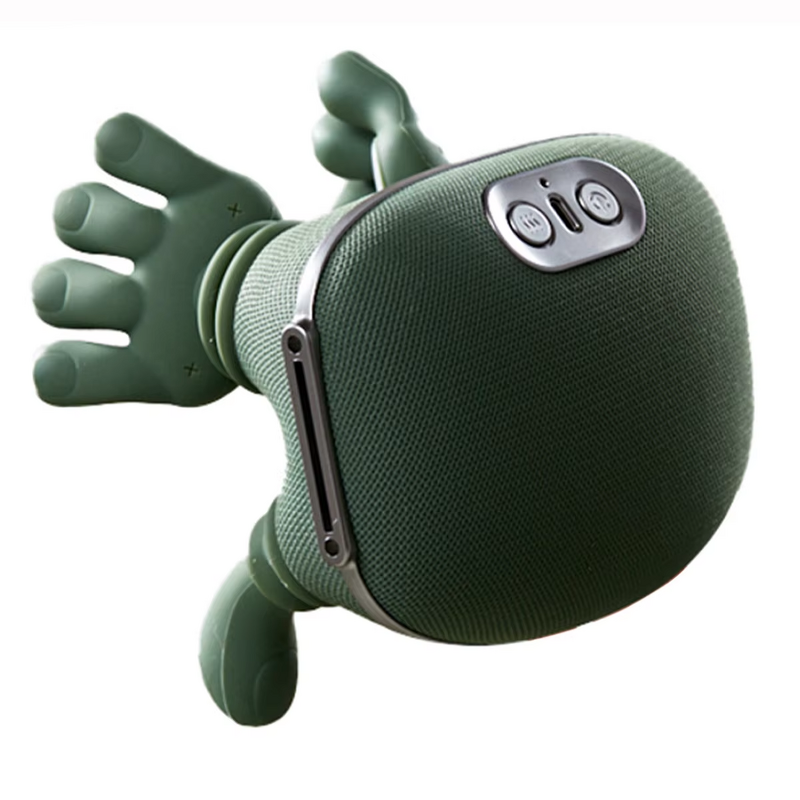 N7 Silicone Neck Massager - Shiatsu Bionic Kneading Heating Simulated Hand Sharp Shell