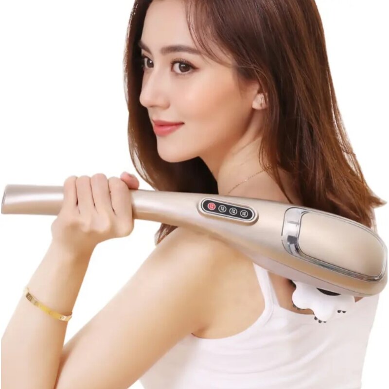 Dolphin Massage Hammer - Electric Handheld Whole-Body Meridian Vibrator Shoulder Neck Waist