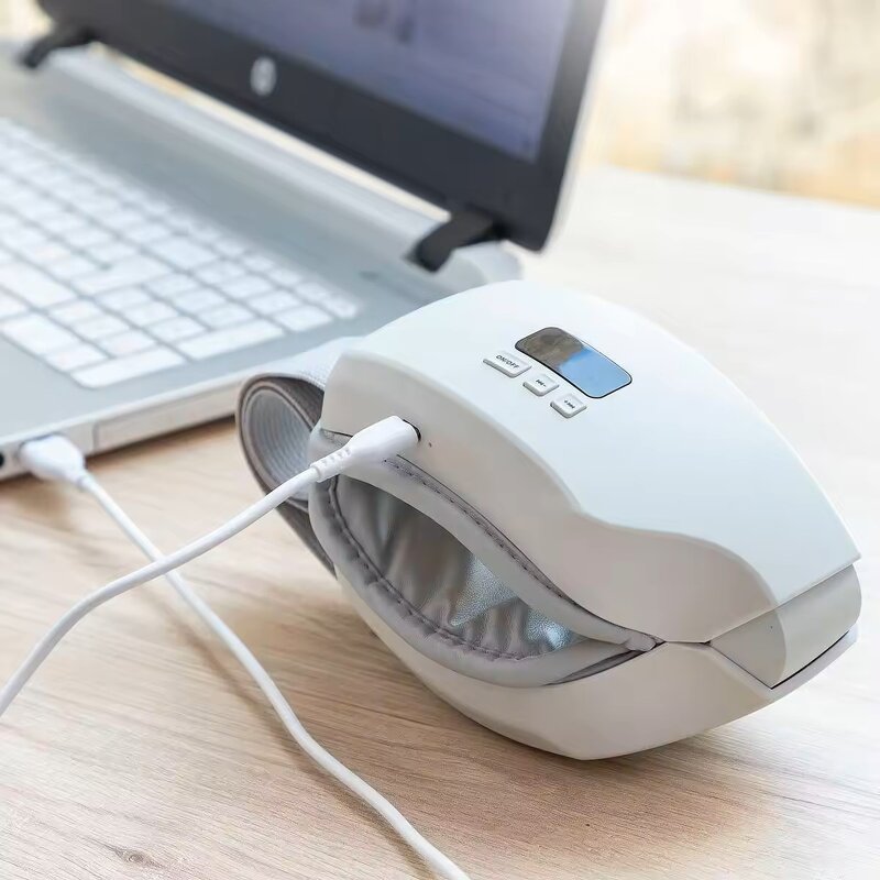 Digital Eye Massager - Air Pressure Vibrations Heat Compress Eye Strain Effective Relief