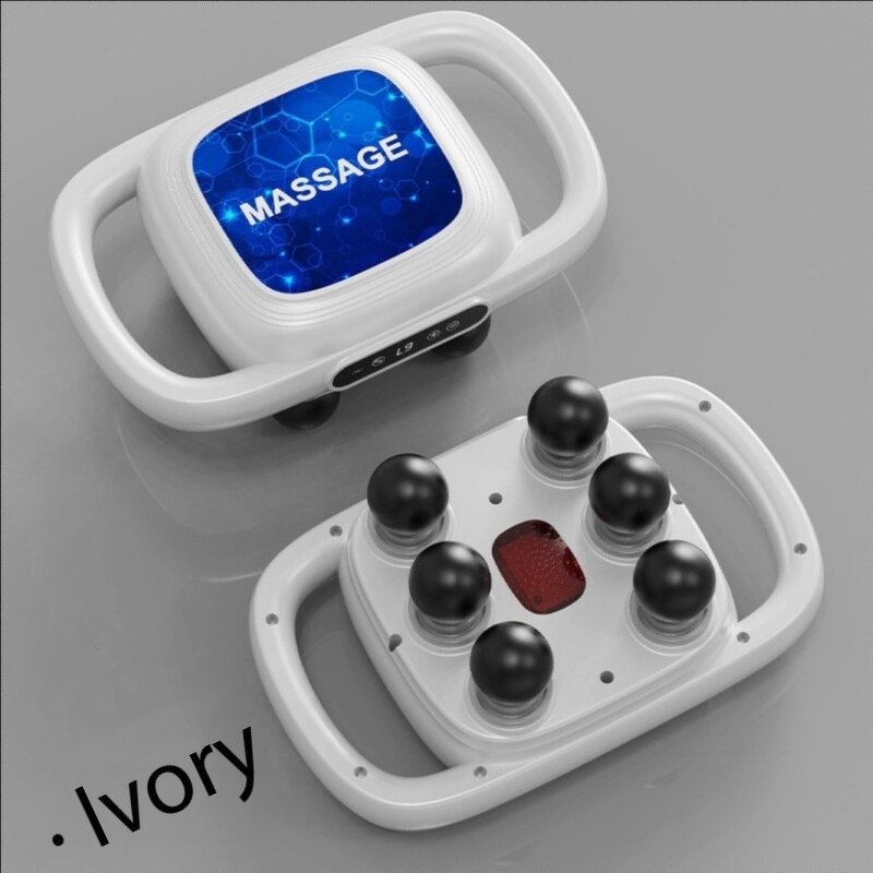 Six-Head Fascia Gun - Smart High Force Brush Motor 6-Speed Type-C Rechargeable Tool