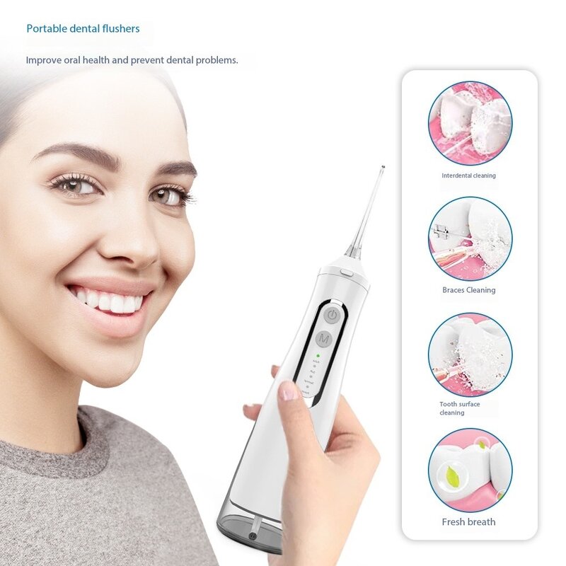 USB Oral Care Tool - Portable Electric Toothbrush 300ML Water Dental Flosser Cross-Border