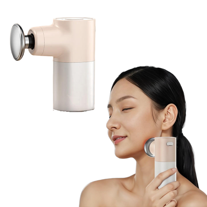 Mini Fascia Gun - New Hot Compress Muscle Relaxer 5 Massage Heads Musical Function