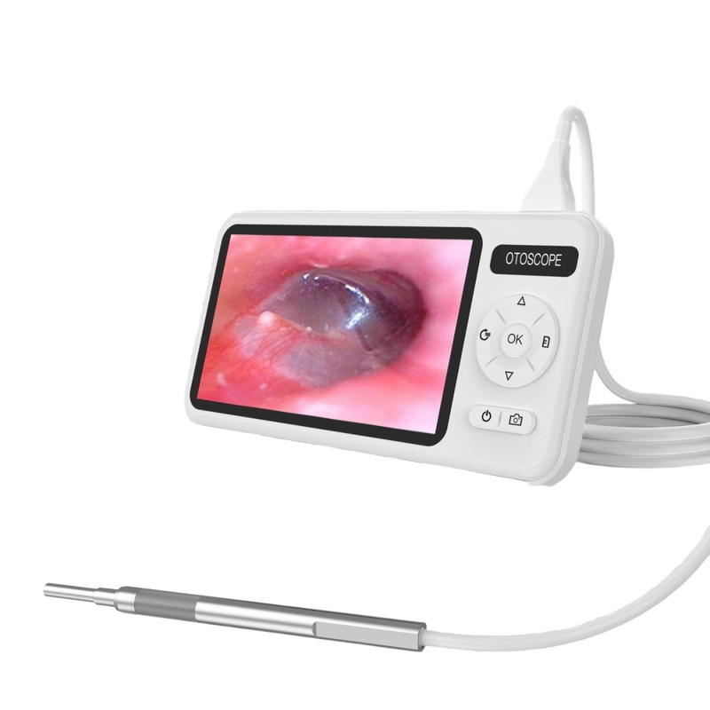 T29 Visual Ear Picker - 4.5Inch IPS 3.9mm Waterproof 6LED ENT Examination Otoscope