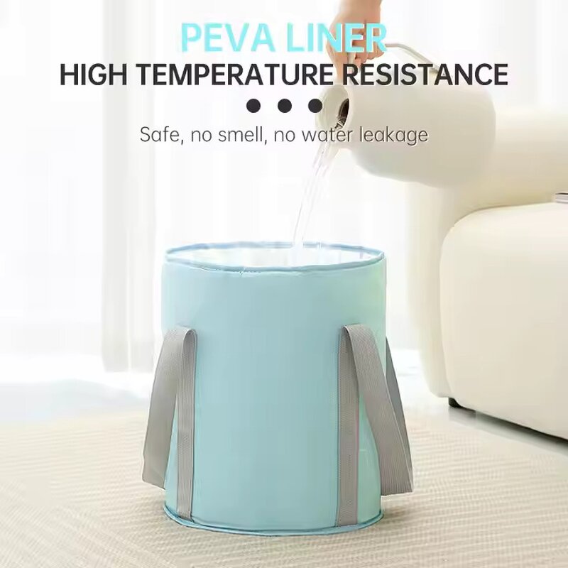 Folding Foot Soaking Bucket - Portable Travel-friendly Heightened Calf Deep Heat Preservation