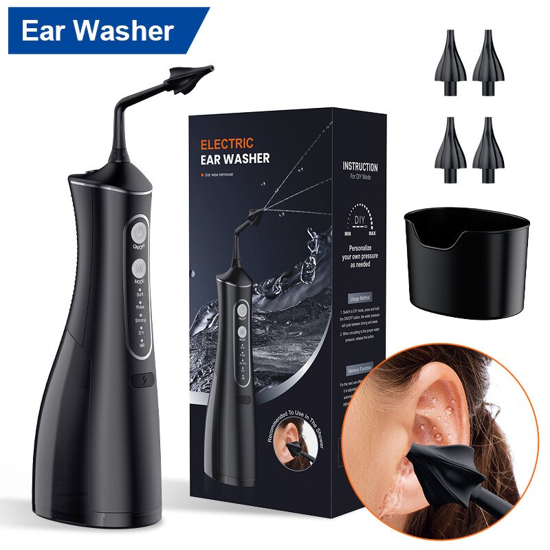 Portable Ear Cleaner - Household Electric Large Water Tank Ear Wash Wax Removal Earpick