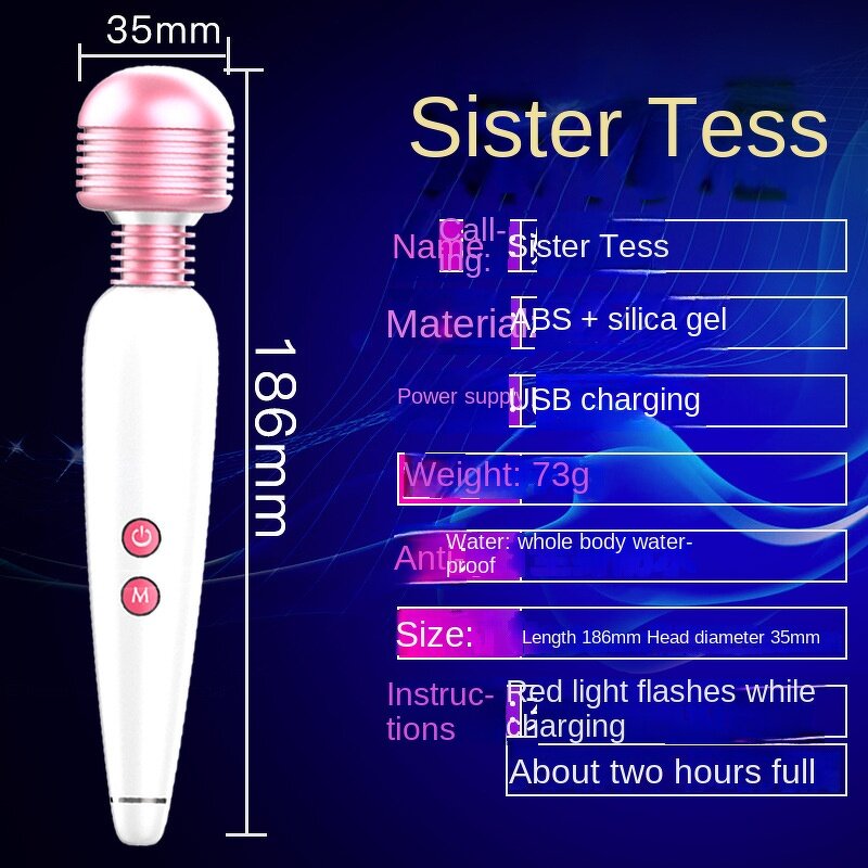 AV Rod Vibrator - Jiuai Electric 10 Speed Strong Shock Vibration Adult Female Masturbation