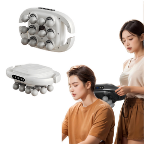 12-Head Fascia Gun - High-Frequency Deep Vibrator Body Waist Back Full Body Massage