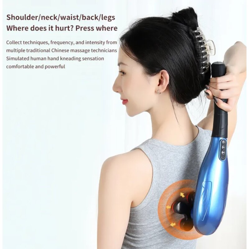 Electronic Massage Hammer - Portable Deep Tissue Back Percussion Body Blood Circulation