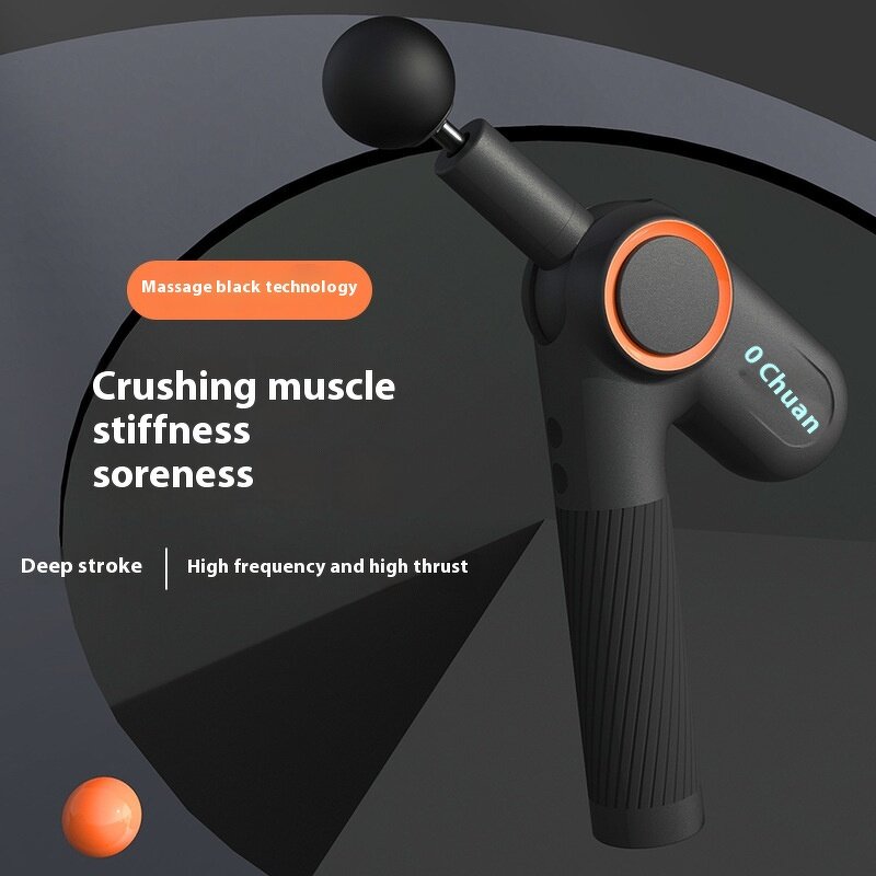 Rotary Fascia Gun - Adjustable Electric Brushless 5 Heads 2000mAh Body Fitness Relaxation