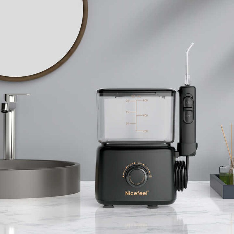 Electric Water Flosser - Portable Home Irrigator Waterproof Desktop Oral Care Cleaning