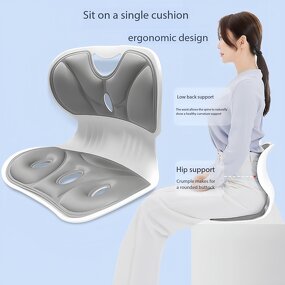 Ergonomic Office Chair - Integrated Backrest Petal Design Posture Correction Massage