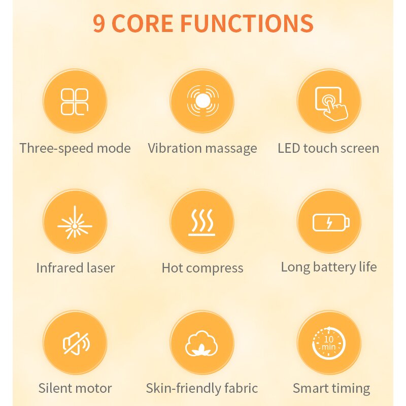 LED Knee Massager - Wholesale Red Light Hot Therapy Airbag Compress Vibration 3000mAh