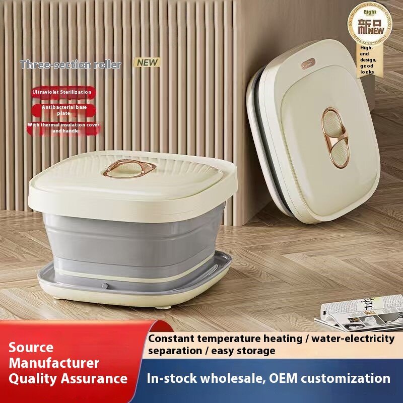 Automatic Foot Wash Basin - Portable Foldable Heating Constant Temperature Home Massage