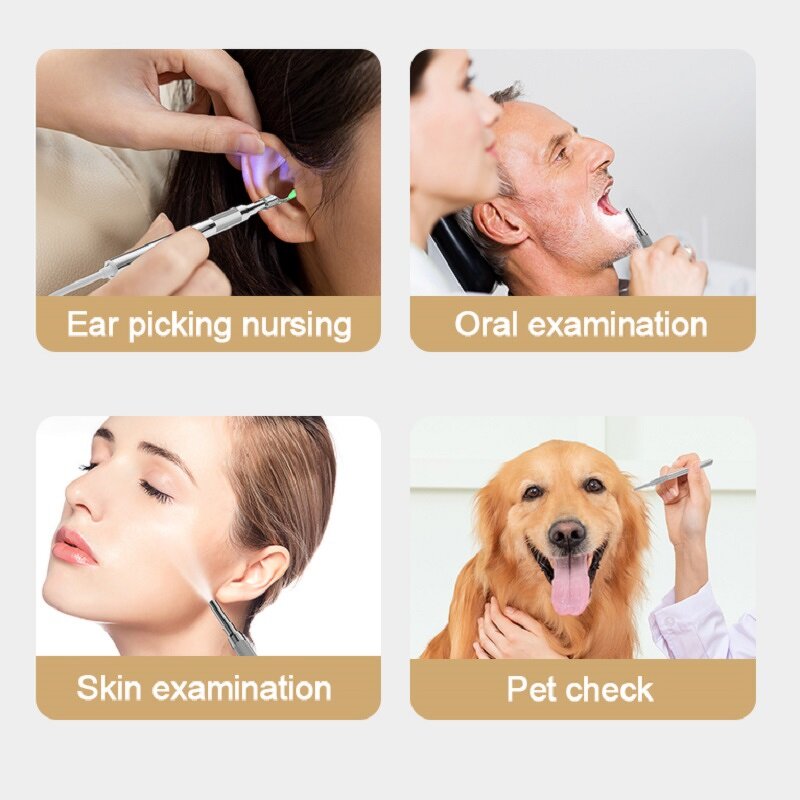 T30 Digital Otoscope - 4.3 Inch 1920x1080 4.9mm Type-C Charging Ear Wax Removal