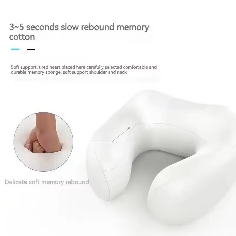U-shaped Neck Massager - 4 Key Memory Foam Electric Vibrating Infrared Physiotherapy Home