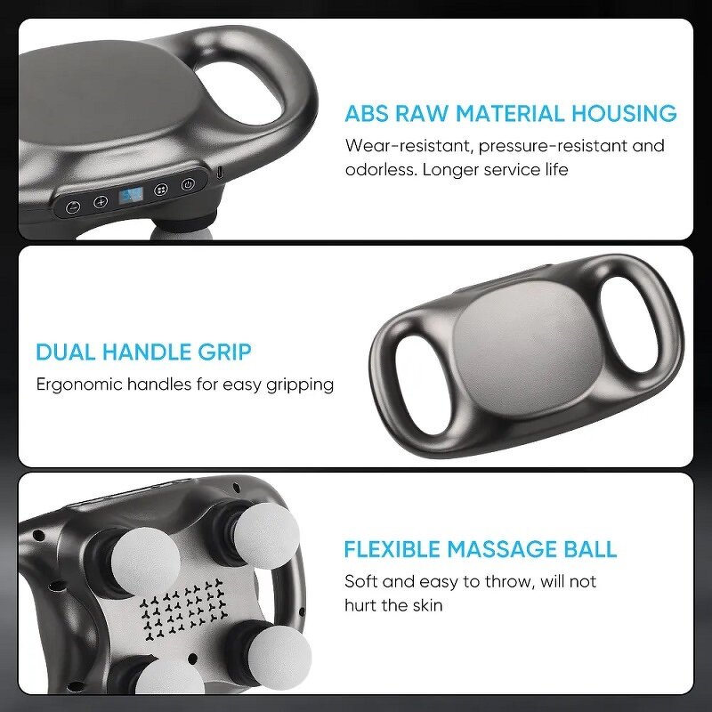 4-Head Massage Gun - Professional Whole Body Deep Tissue Relaxing Muscle Fascial Gun