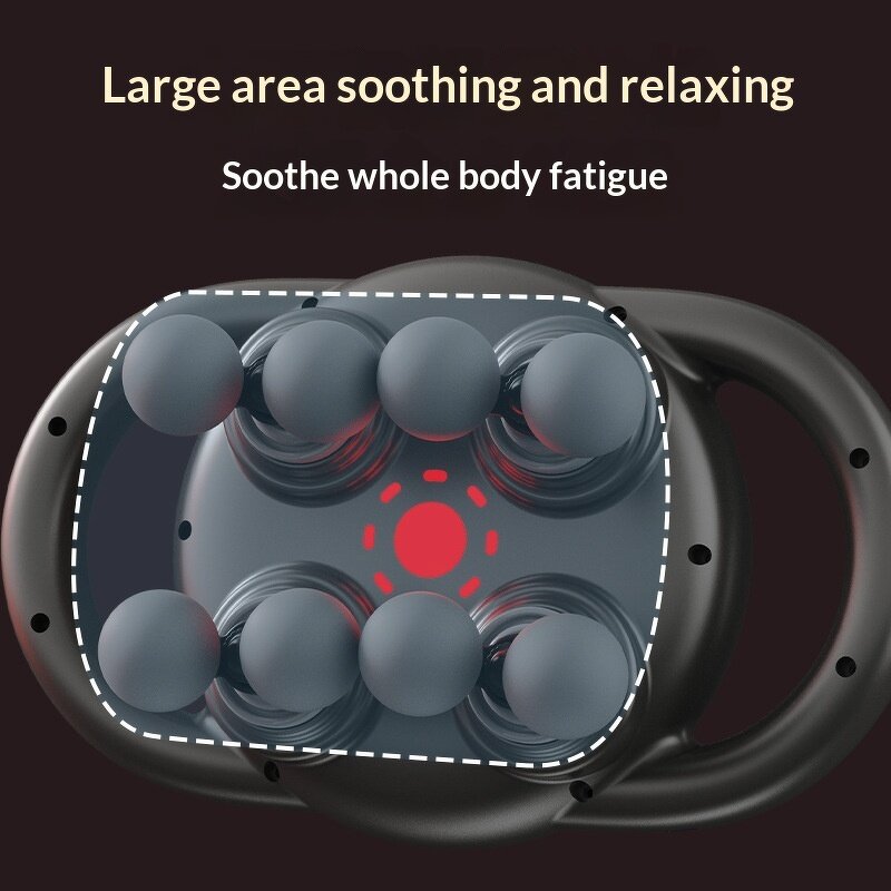 Eight Head Fascia Gun - 12-Speed Brushed 1200-2000mAh Neck Back Massage Musical