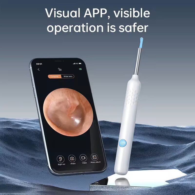 Y24 Smart Earpick - HD 4.5mm WiFi Wireless Ear Wax Cleaner Spoon Endoscope Tool