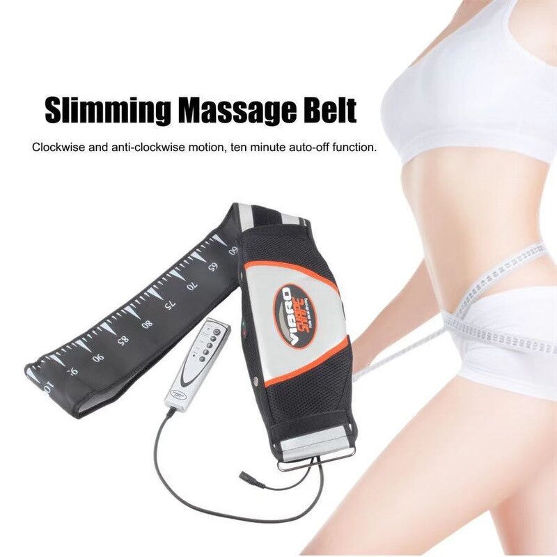 Electric Massage Belt - Vibrating Heated Back Waist Slimming Abdominal Fat Burning Tool