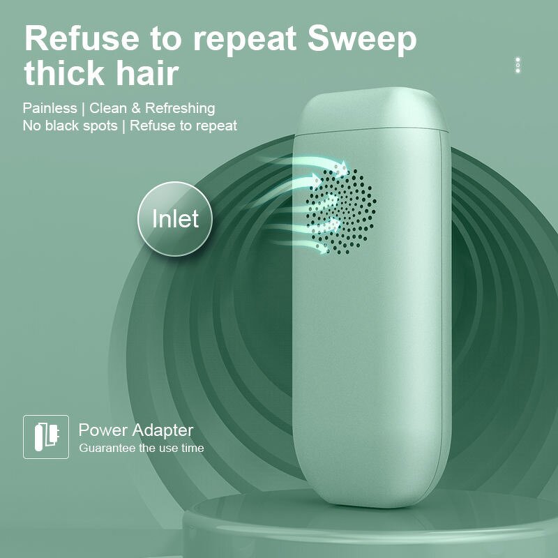 Laser Hair Removal Device - Portable Mini Photon Ice Sensation Painless Whole Body Rejuvenation