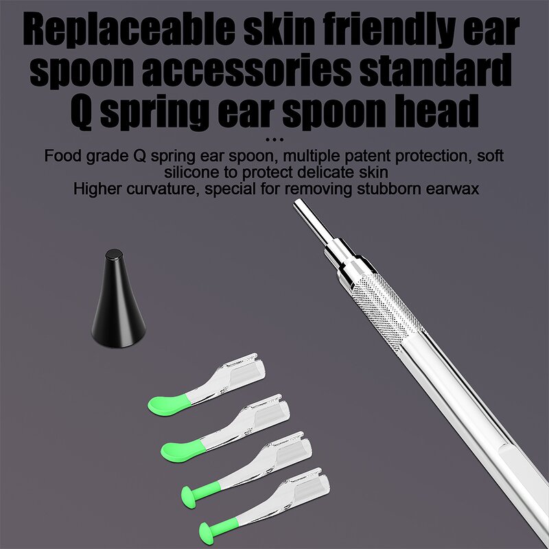 Digital Otoscope - 3.9mm/4.5mm 5inch Screen Ear Wax Removal Visual Clean Tool
