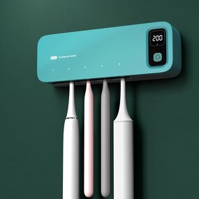 UV Toothbrush Sanitizer - Automatic Wall-Hanging Dry Storage Disinfection Box Bathroom