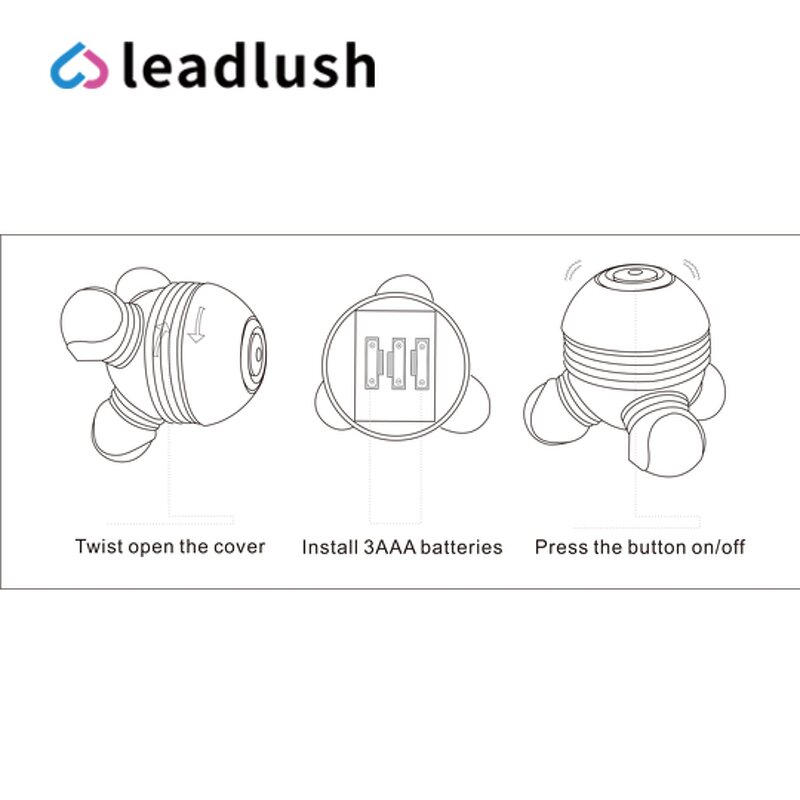 Anti-Cellulite Massager - Classic Mini LED Light Handheld Vibrating Body Relaxation Tool