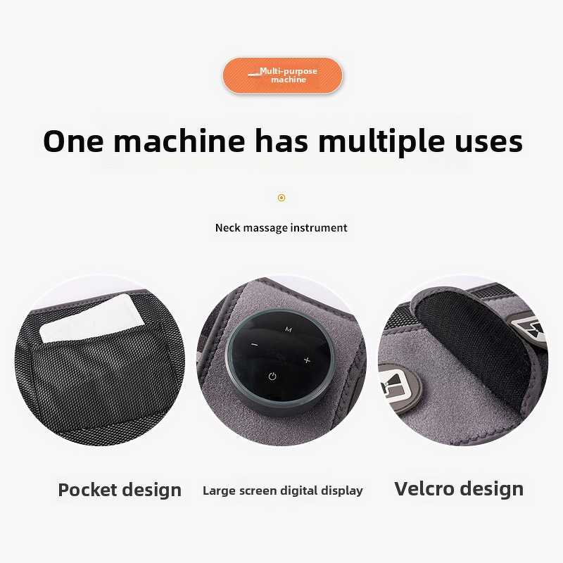 Graphene Massage Belt - Cross-Border New Three-Gear Vibration Heating Airbag Waist Autumn