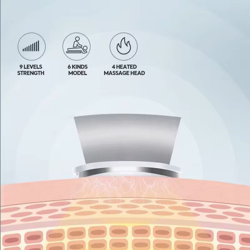 U-Shaped Travel Pillow - 4KEY Custom Removable Car Portable Neck Support Massager