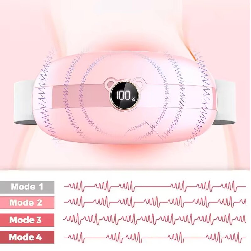 2-in-1 Waist Belt - Convenient Wireless Remote Control Warms Uterus Body Comfortable