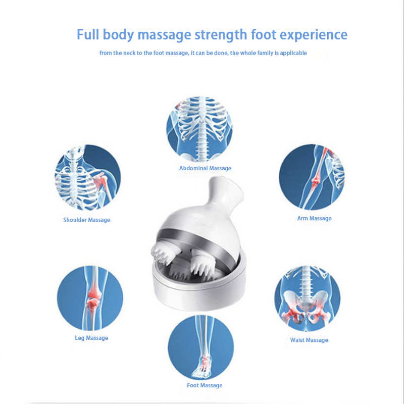 Scalp Massager - Smart Electric Rechargeable Deep Tissue Kneading Vibrating Head Care