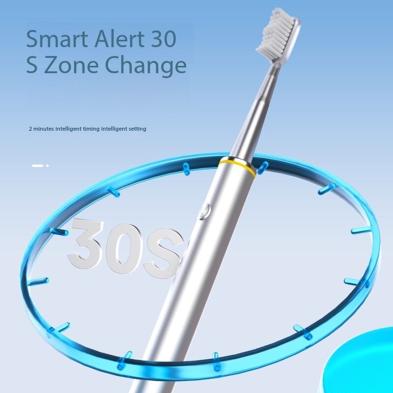 Electric Toothbrush - Intelligent Charging Adult Soft Sonic Bristles Disposable Home Use