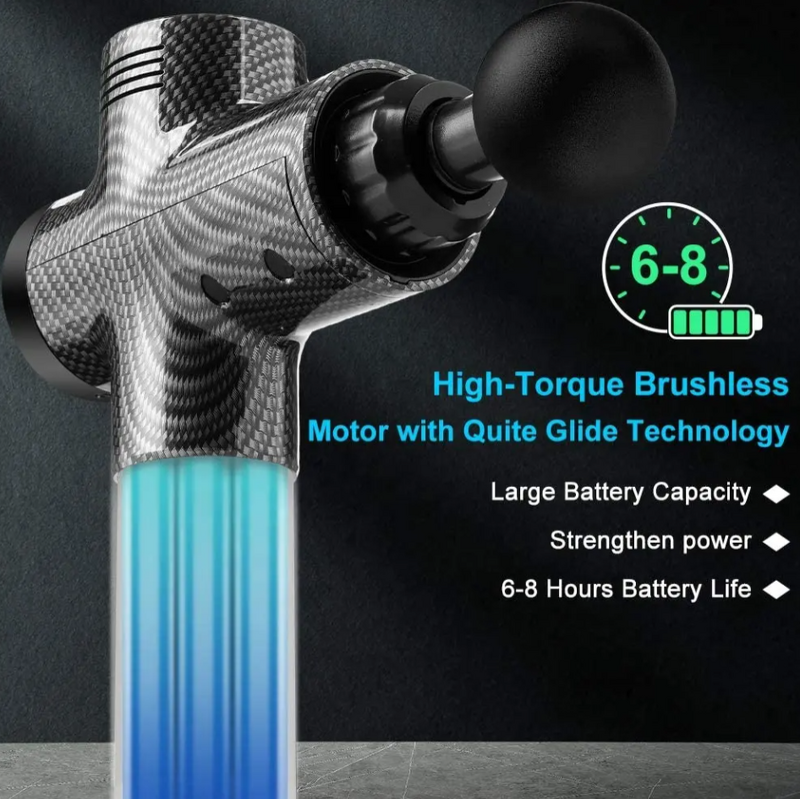 Cordless Massage Gun - Portable Mini High Torque Lithium Battery Deep Muscle Low Noise