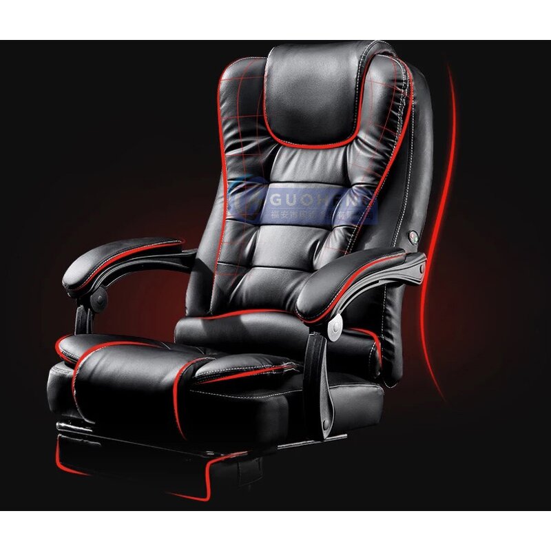 Executive Office Chair - Luxury Boss Foldable Mini Leather Ergonomic Rocking Massage