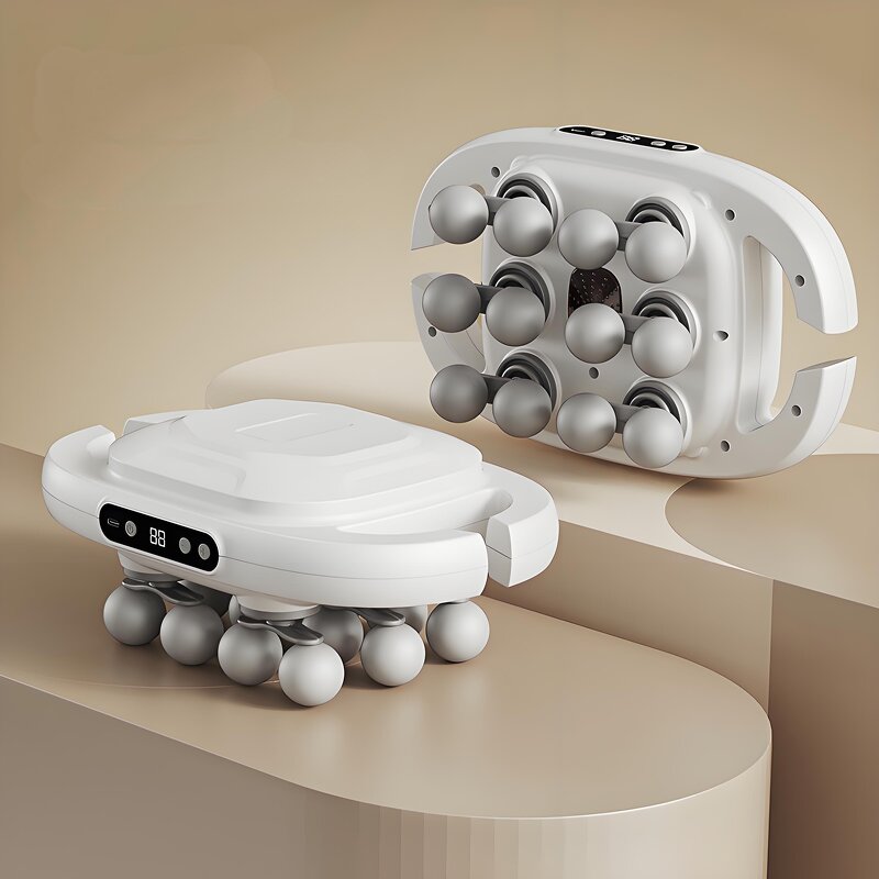 12-Head Fascia Gun - High-Frequency Deep Vibrator Body Waist Back Full Body Massage