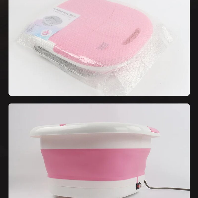 Electric Foot Spa - Portable Foldable Pedicure Bath Tub Infrared Physiotherapy Home Office