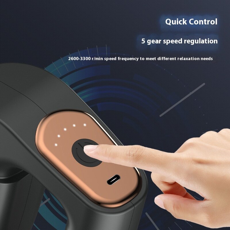 USB Massage Gun - Mini Charging Fitness Electric Muscle Relaxation Body Fascia Vibration