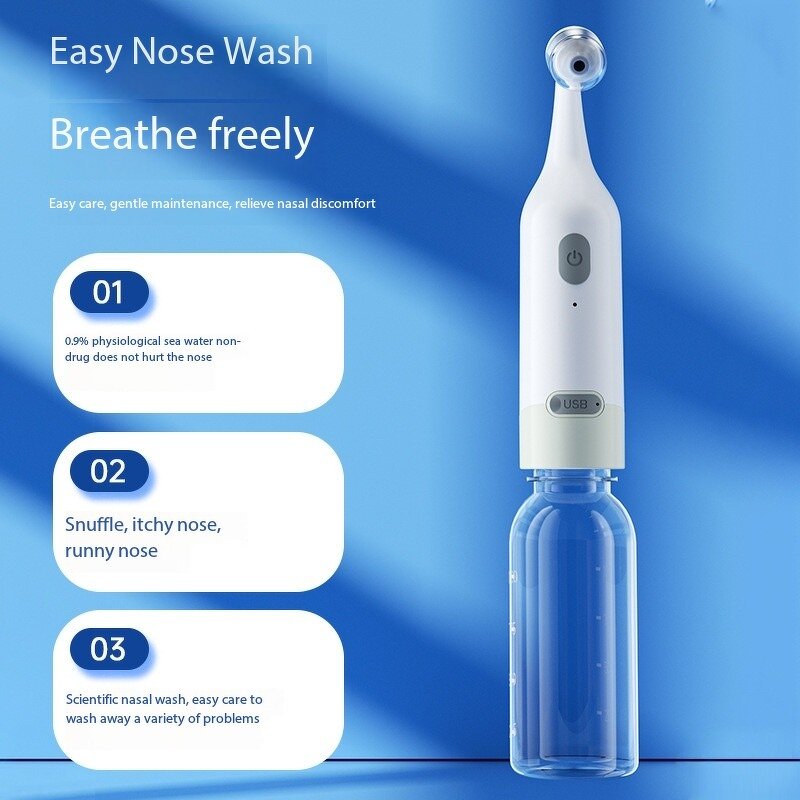Nasal Irrigator - Home Electric Large Volume Non-Choking Seawater Spray Nose Cleaner