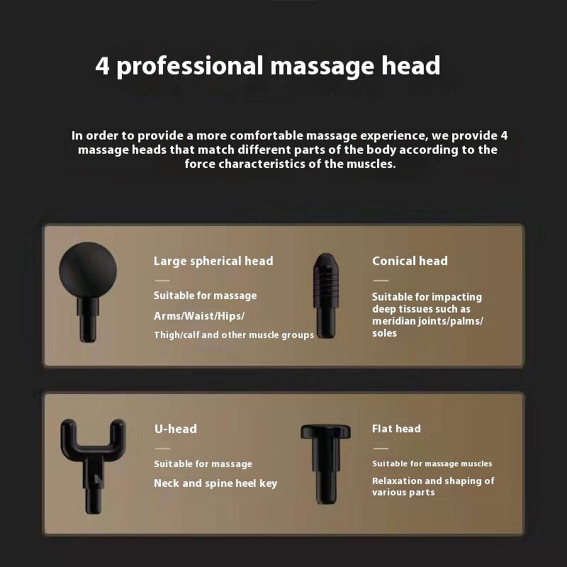 Double Head Massage Gun - Professional Grade Home Use New Style Body Fitness Bolt Head