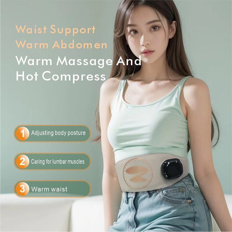 Electric Waist Massager - Intelligent Warmer Belly Kneading Heating Vibration Relief Tool