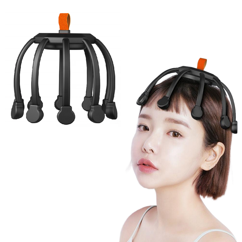 Bluetooth Head Massager - Intelligent Ten-Claw Fish Head Meridian Press Dredge Artifact