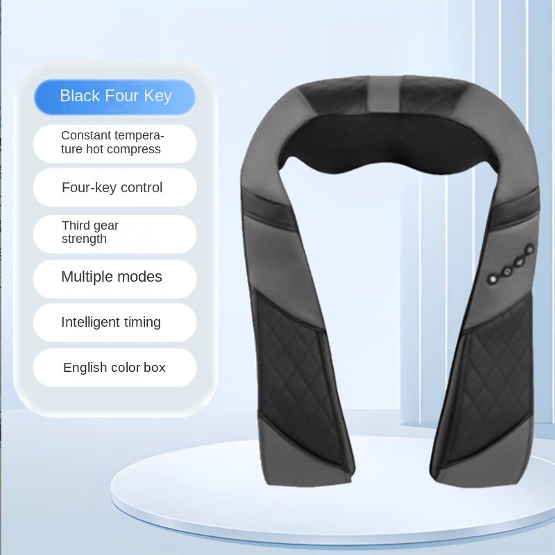 Electric Massage Shawl - Hand-held Wire Control Red Light Hot Compress Kneading Vibration