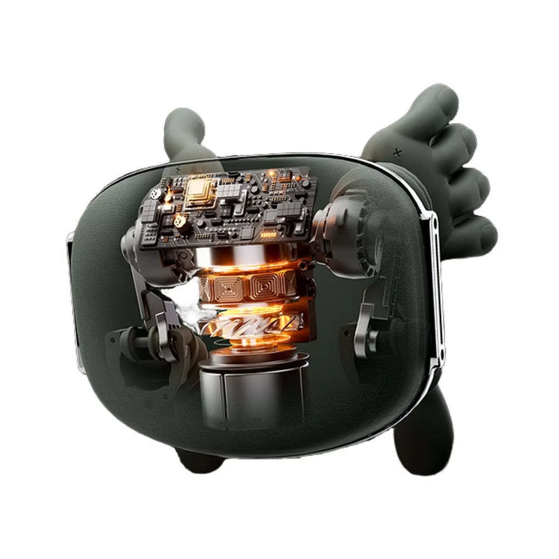 N7 Silicone Neck Massager - Shiatsu Bionic Kneading Heating Simulated Hand Sharp Shell