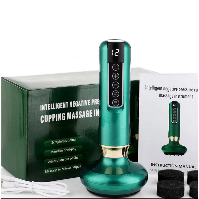 6 Gears Cupping Device - Plug-in Gua Sha Scraping Instrument Cupping Therapy Set Tool