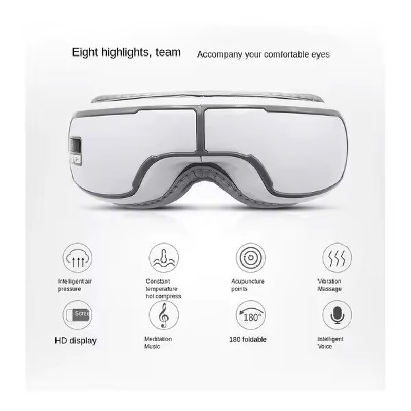 Smart Eye Care Device - Comfort Airbag Air Pressure Hot Compress Massager Tool