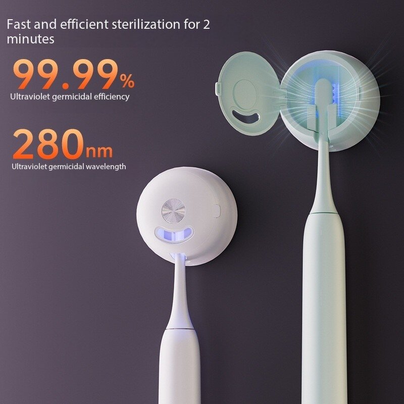 UV Toothbrush Sanitizer - Intelligent Sensor Wall-Mounted Sterilization Drying Detachable