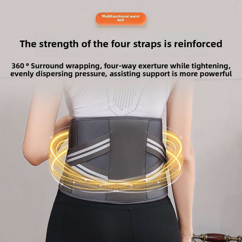 Graphene Massage Belt - Cross-Border New Three-Gear Vibration Heating Airbag Waist Autumn