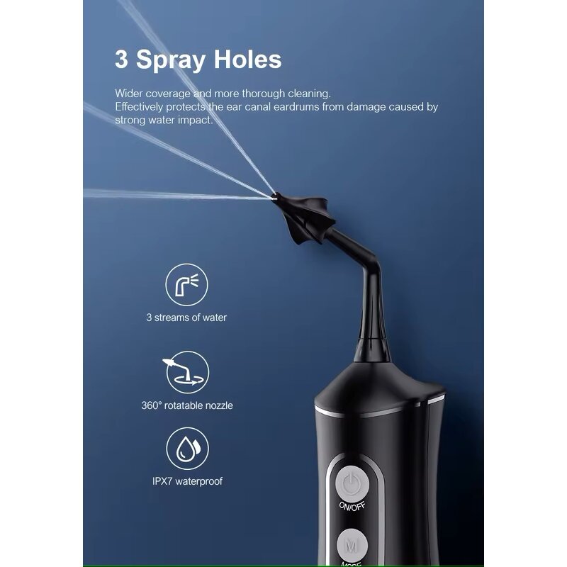 Portable Ear Cleaner - Household Electric Large Water Tank Ear Wash Wax Removal Earpick